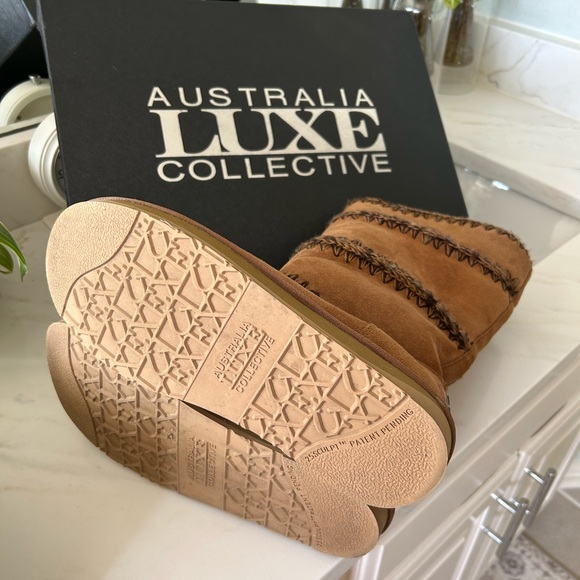 BNIB NWT Australia Luxe Collective Tan Winter Boots-Size 9 - Picture 7 of 8